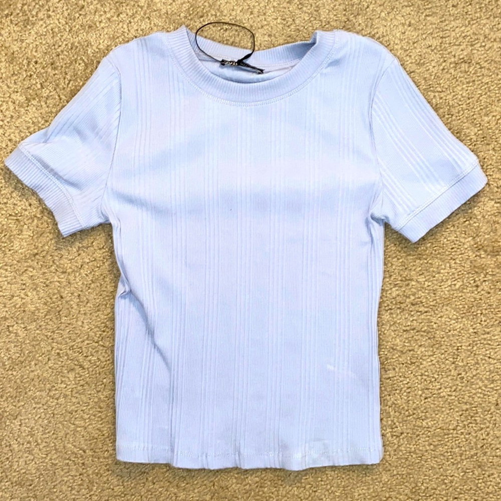 Zara Light Blue Top